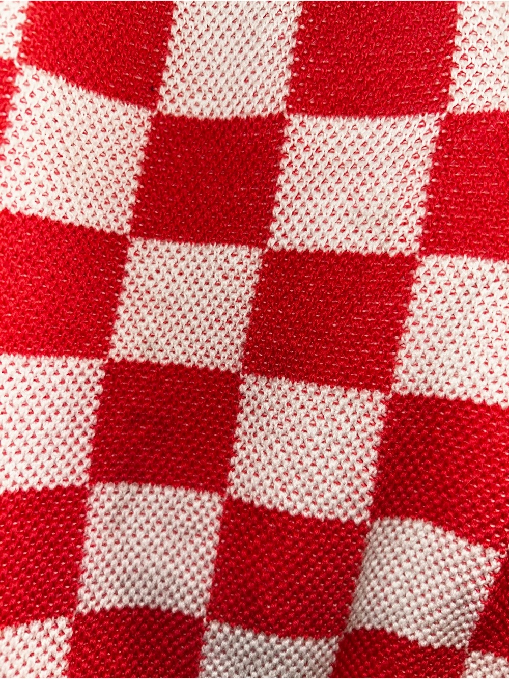 NWOT Vans Ladies Large Red and White Checkerboard Casual Shorts - Picture 3 of 5